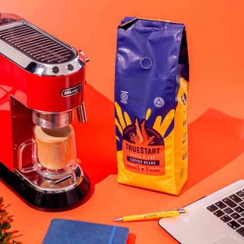 TrueStart Super Blend Coffee Beans 1kg, British Import (Pack of 2)