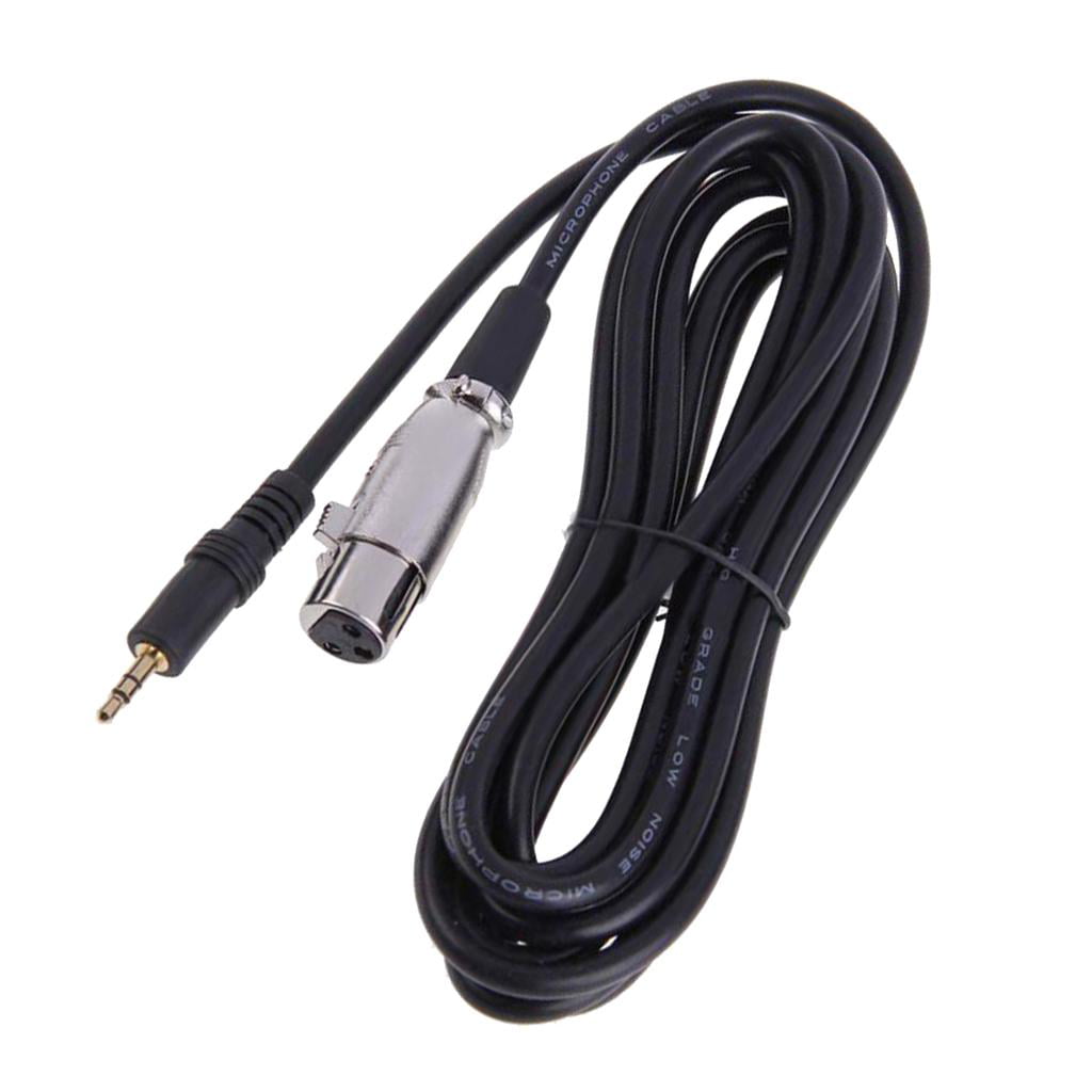 6 Feet/Black 1/8 Inch Stereo Male to XLR Female Cable CableCreation 3.5mm