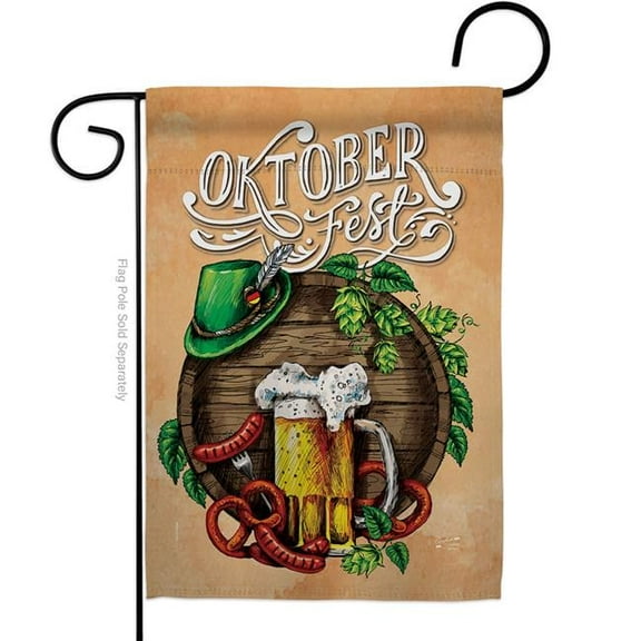 Angeleno Heritage G135109-BO Oktoberfest Festival Beverages Beer 13 x 18.5 in. Double-Sided Decorative Vertical Garden Flags for House Decoration Banner Yard Gift