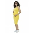 thumbnail image 3 of Women's Ruched Knee Length Midi Maternity Dress, XXL, Yellow, by Ambesonne, 3 of 3