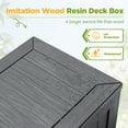 thumbnail image 6 of Vineego Storage Outdoor Lockable 120 gal Resin Deck Box, Gray, 6 of 8
