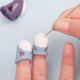 thumbnail image 4 of Dedal de silicona antiadherente, cubierta para el dedo, dedal de mano, punto de cruz, accesorios de costura Diy, dedal de protección antideslizante para los dedos, 4 of 5