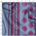 thumbnail image 6 of Soimoi Purple Fabric - By the Yard - 56 Inch Wide - Floral Block Panel Material - Blooming Beauty with Floral Blocks in a Striking Panel Design Printed Fabric, 6 of 6