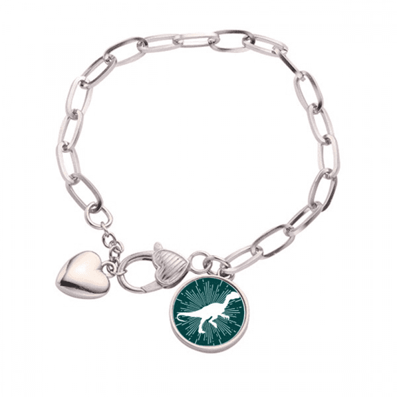 Hunting Meat Tracking Animals Heart Chain Bracelet Jewelry Charm Fashion