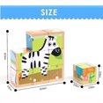 thumbnail image 4 of Piezas de rompecabezas de madera en 3D, 6 patrones, juego de rompecabezas para niños, (animal 1), 4 of 4