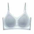 thumbnail image 2 of Yxbdin Plus Size Spaghetti Strap Bra for Women Full Coverage Comfortable Bras Supportive Seamless Bralette Wireless Bralettes for Big Bust L, 2 of 4