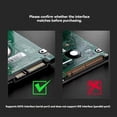 thumbnail image 2 of Carcasa para Disco Duro Tipo C, Carcasa para Disco Duro SSD SATA de 2,5 Pulgadas, Carcasa Externa, Carcasa para Disco Duro Externo Móvil Transparente, 2 of 5