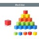 thumbnail image 5 of Vmingo Juguete Cubo de Colores Madera 2.5cm Apilable Didactico Matematicas Juego Patrones Colores Educativo Aprendizaje y Desarrollo Temprano Escolar Montessori Preescolar para Niños y Niñas | 30pzs, 5 of 5