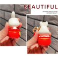 thumbnail image 3 of Chinese Animals Rabbit Miniature Key Chain Fashion Cartoon Backpack Keychain Keyring Lucky Pendant Key Buckle Cute Keychains Bunny Type 4, 3 of 6