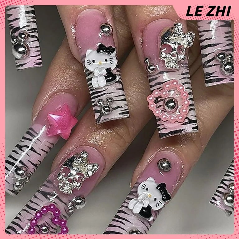 Unghie Hello Kitty Con Zebra