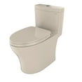 thumbnail image 3 of TOTO® Aquia® IV One-Piece Elongated Dual Flush 1.28 and 0.8 GPF Universal Height, WASHLET®+ Ready Toilet with CEFIONTECT®, Bone- MS646124CEMFG#03, 3 of 13