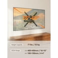 thumbnail image 3 of HOMOUNT Full Motion TV Wall Mount for Most 26-60 Inch TVs, Swivel and Tilt TV Mount with Single Stud, Wall Mount Bracket Max VESA 400x400mm, 77 lbs, 3 of 10