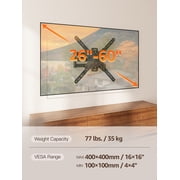 HOMOUNT Full Motion TV Wall Mount for Most 26-60 Inch TVs, Swivel and Tilt TV Mount with Single Stud, Wall Mount Bracket Max VESA 400x400mm, 77 lbs