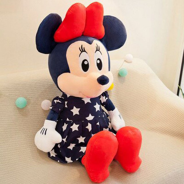Juguetes de peluche de Minnie de Disney de 30-90cm para niños, muñecos de peluche grandes y suaves de dibujos animados Kawaii, regalos de cumpleaños para niñas zhangyuxiang unisex