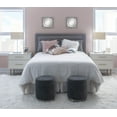 thumbnail image 5 of Linon Sibley Button Tufted Full or Queen Headboard, Bella Dove Gray Linen Fabric, 5 of 10