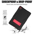 thumbnail image 4 of Allytech Galaxy Tab A7 10.4" Case 2020 SM-T500 T505 T507, Protection Drop Proof Kickstand [Without Screen Protector] Kids Friendly Cover Case for Samsung Galaxy Tab A7 10.4" T500, Black/Red, 4 of 7