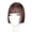 Dark brown, variant on Synthetic Princess Cut Bangs Wig Female Bangs Hair Fake Bangs Natural Forehead Wig Piece