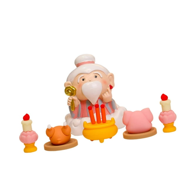 Estatua Feng Shui de dibujos animados, miniescultura decorativa ligera y novedosa. Casamentero