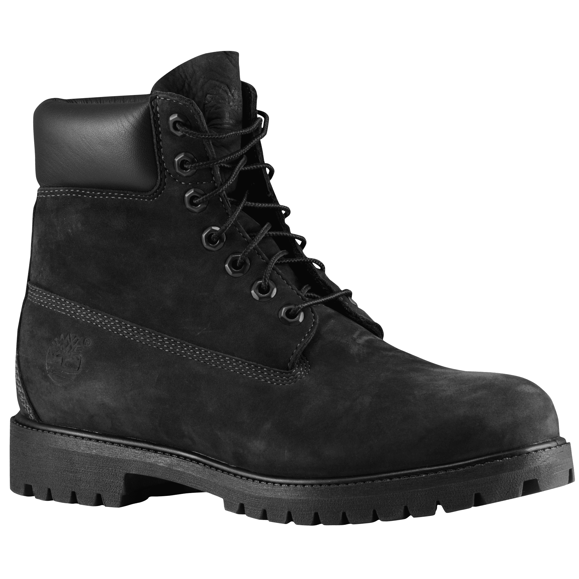 Timberland 10073 Mens Padded Collar 7 Eyelet Nubuck Waterproof Boots Black  (13)