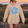 thumbnail image 2 of Towmus Women's Graphic Hoodies Casual Sweatshirts Letter Flower Print Hooded Plus Size Pullover Tops Cute Fall Clothes, 2 of 6