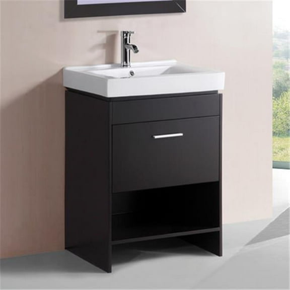 Sink Vanity with Mirror - No Faucet - 24 x 18 x 33.5 in.