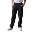 thumbnail image 2 of OOOUM Kids Cargo Pants Elastic Waist Solid Color Track Pants With Pocket Workout Casual Trousers For Big Boys And Girls Black 6-7 Years, 2 of 7