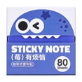 thumbnail image 2 of Transparent Sticky Notes 80 Sheets Pull-Out Dispenser Strong Adhesive for Journaling Note Taking,1PC,Blue, 2 of 9