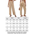 thumbnail image 2 of Pantalones Pantalones Rectos Con Cordones Pantalones De Pierna Ancha Pantalones Sueltos Color Sólido Simple Cgtredaw Beige T M para Mujer, 2 of 6