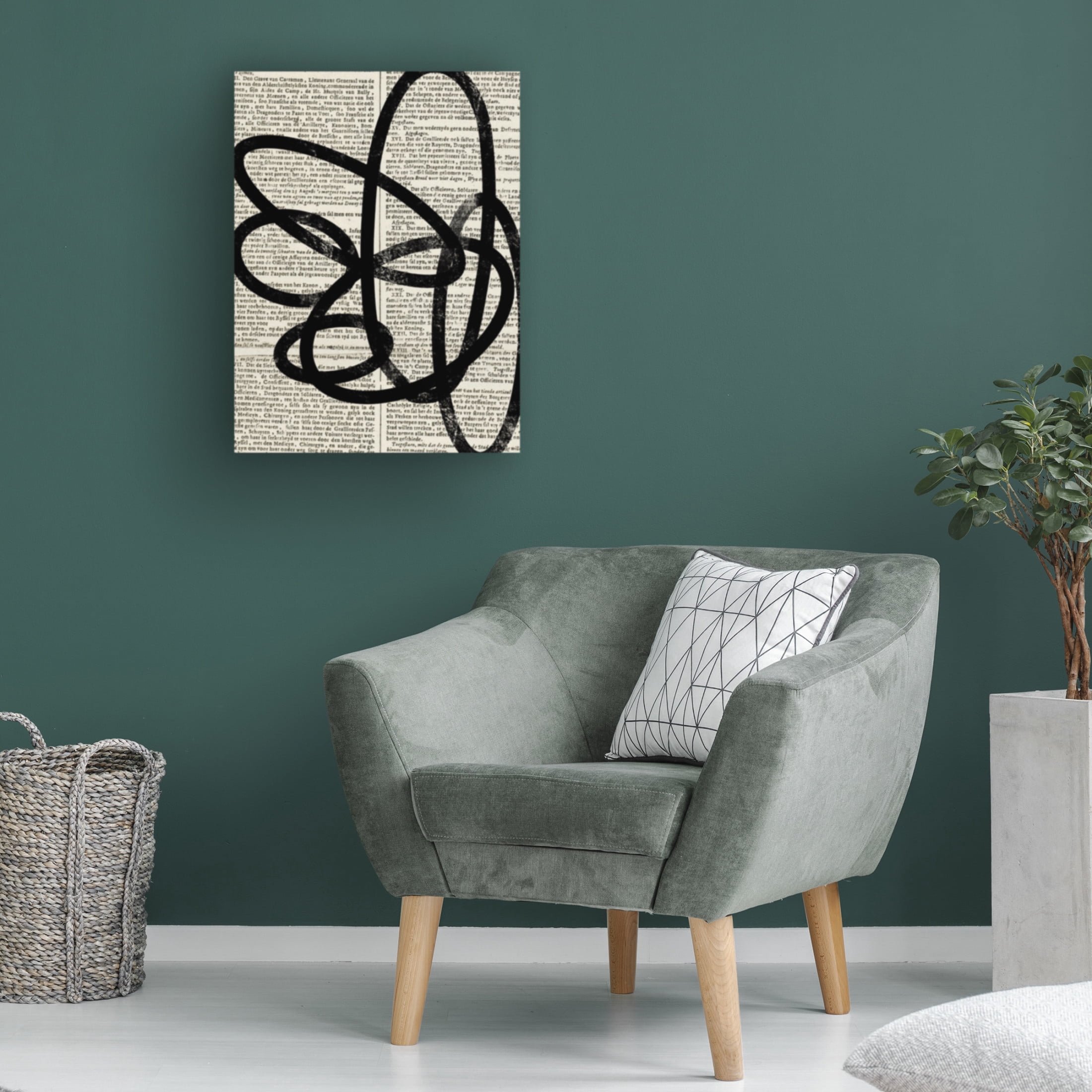 Trademark Fine Art Yopie Studio  Abstract Paper III Canvas Wall Art