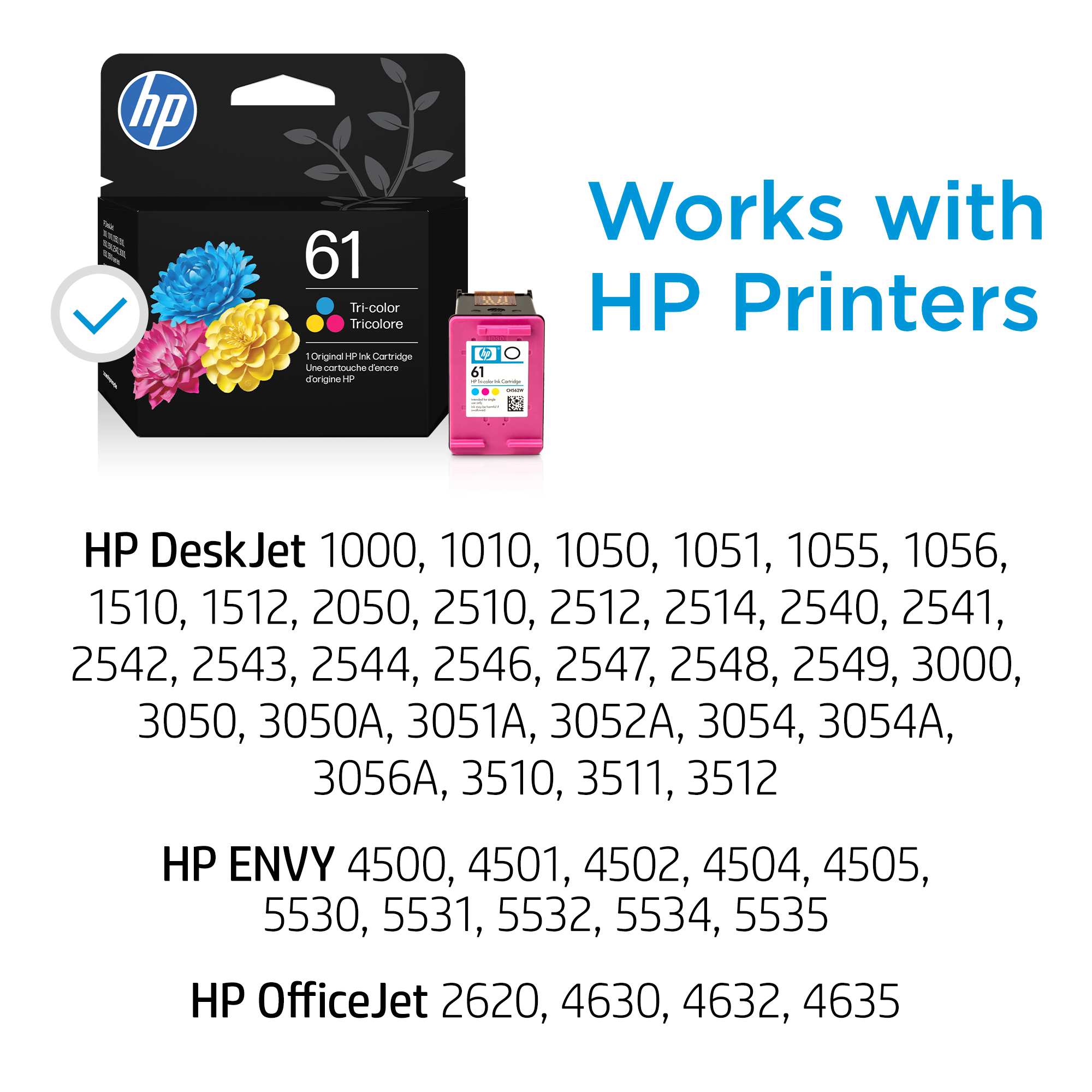HP 61 Tri-color Ink Cartridge