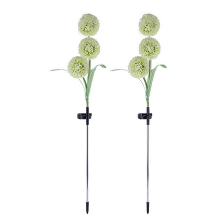 

Xewsqmlo 2pcs Garden Solar Powered Light 36LED Dandelion Flower Outdoor Yard Stake Light