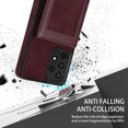 thumbnail image 3 of Feishell Wallet Case for Samsung A53 5G, [RFID Blocking] Credit Card Holder Back Magnetic Buckle Luxury Premium PU Leather Purse Flip Kickstand Shockproof Cover for Samsung Galaxy A53 5G, Winered, 3 of 8