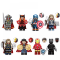 thumbnail image 1 of 8 Pc Super Hero Mini Building Blocks Toy Compatible With Other Building Blocks, Gift For Boys, Age 6 +-ZJKDGJKJ, 1 of 2