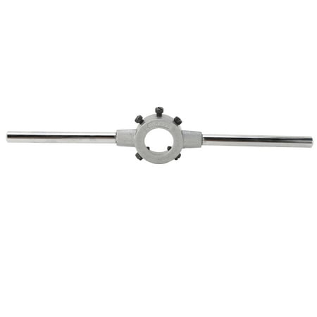 

Round Die Wrench Adjustable Die Stock Handle Alloy Steel Hand Die Holder for Thread Processing 30x11mm