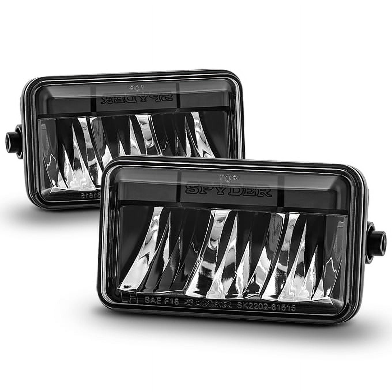 AKKON - For 2015 2016 2017 2018 Ford F150 lightduty Black Housing LED Front Bumper Driving Fog light Set