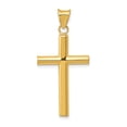 thumbnail image 1 of 14K Yellow Gold Charm Pendant 26 mm 17 Polished Hollow Cross, 1 of 4