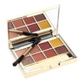 thumbnail image 4 of 6 colores Pearl Shimmer y 2 colores Matte Eyeshadow Pigment Around, Lips, Cheek Blush, W / Makeup Brush 1 Jinwen Paleta de sombras de ojos mate, 4 of 8