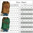 thumbnail image 2 of KZKR Christmas Shirts For Women, Womens Fashion Christmas Tree Printed Long Sleeve Crewneck Sweatshirt Casual Tops, 2 of 4