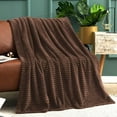 thumbnail image 5 of AUQ Sherpa Blanket Twin Plaid Thick Bed Blanket,60”*80” Super Soft Flannel Fuzzy Fleece Reversible Velvet Plush Warm Blanket for Couch (Beige Check,60), 5 of 7