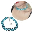 thumbnail image 2 of Lindo collar de cuentas acrílicas Y2k, gargantilla para el día de San Valentín, joyería llamativa, azul, código de producto 48235 Azul, 2 of 4