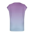 thumbnail image 4 of Miluxas Girls Summer Casual Tops Short Sleeve Tie-dyed T Shirts Cute Comfy Tees Purple 13 Years, 4 of 7