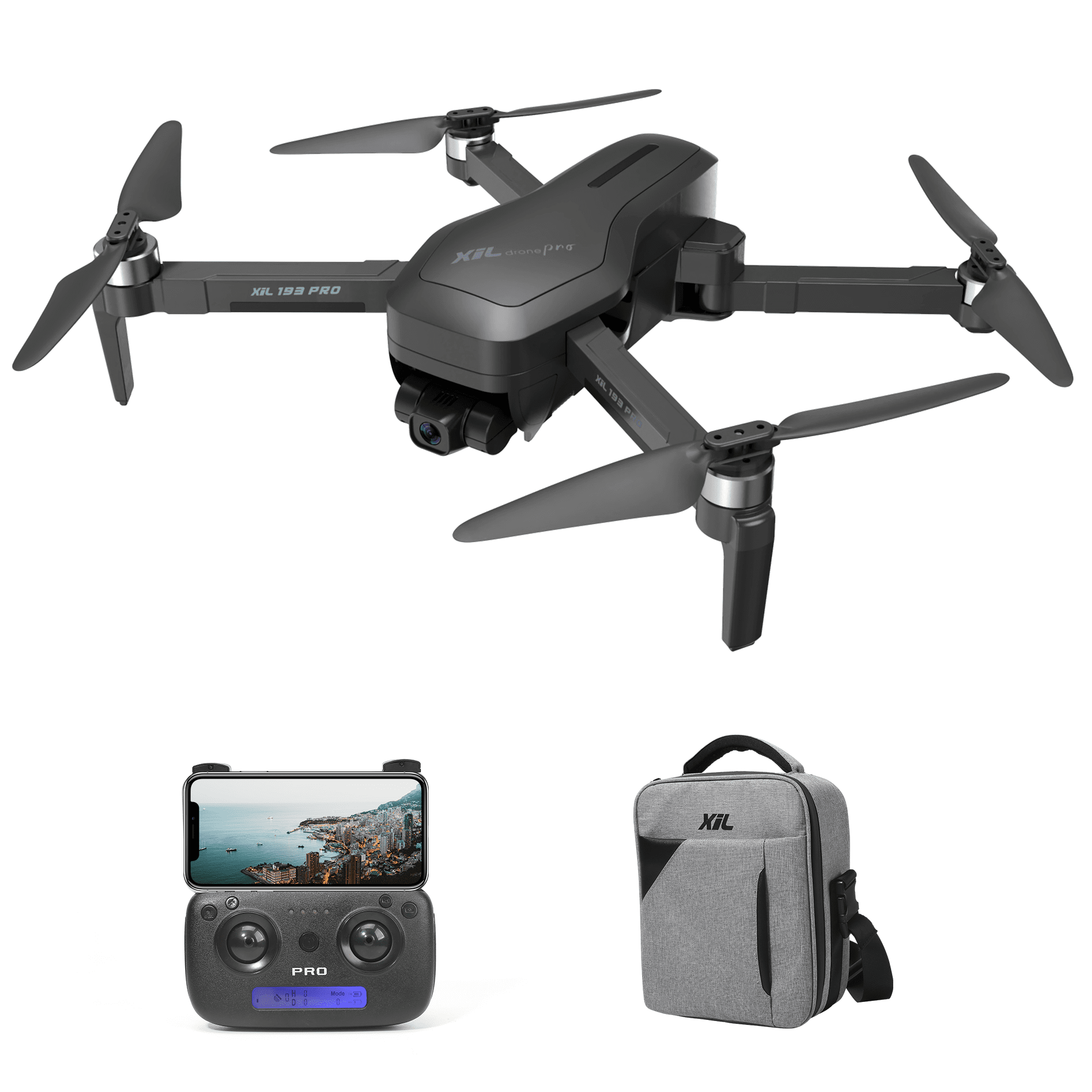 Cooligg X193 Foldable GPS Drone 4K FHD Camera 2 Axis Anti-Shake Gimbal