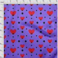 thumbnail image 4 of oneOone Velvet Medium Purple Fabric Kawai Sewing Craft Projects Fabric Prints By Yard 58 Inch Wide, 4 of 5