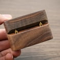 thumbnail image 6 of Wood Jewelry Box Wedding Ring Box Earring Rings Organizer Box Gift Package Case, 6 of 12