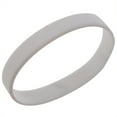 thumbnail image 6 of 2Pcs Fashion Silicone Rubber Elasticity Wristband Wrist Band Cuff Bracelet Bangle, White &, 6 of 8