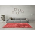 thumbnail image 3 of Ahgly Company Indoor Square Oriental Red Industrial Area Rugs, 4' Square, 3 of 4