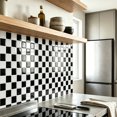 thumbnail image 3 of DEWOO 10 Sheet Thicker Peel and Stick Backsplash, Self-Adhesive Wall Tiles for Kitchen Bathroom, Vinyl Material, Easy to Install, 12"x12", Black, 3 of 12