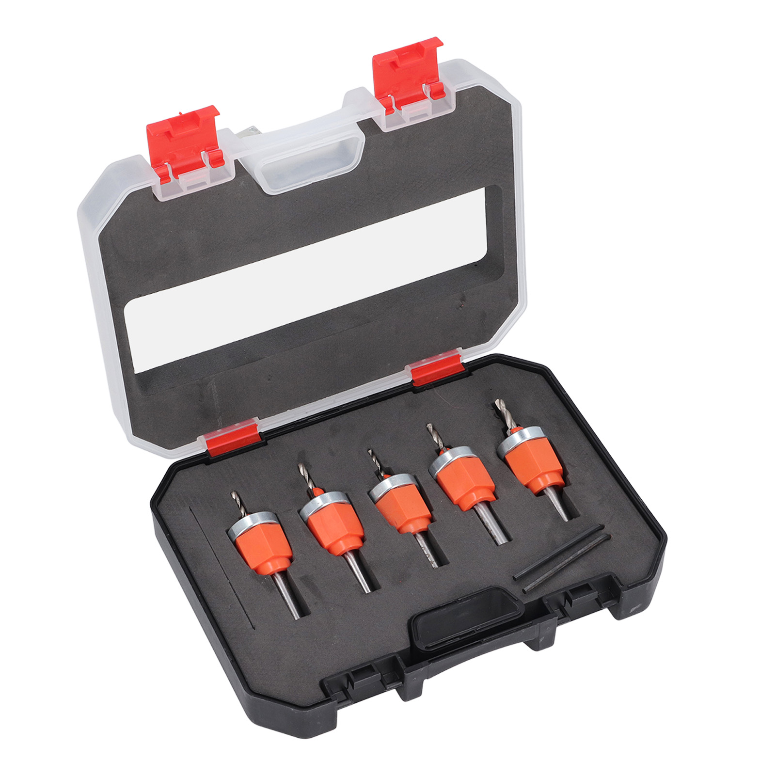 Countersink Drill Bit, Hard Wearing Anti Bending Efficient Chip Removal 2.8-4mm Diameter Countersink Drill Bit Set 5 Pcs  For Wood