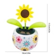 thumbnail image 3 of Energía Solar, Adornos Que Sacuden El Baile, Figura De Alféizar, Decoraciones Para Coche, Girasol, Vehículo, Oficina En Casa seitruly HA044867-02, 3 of 6