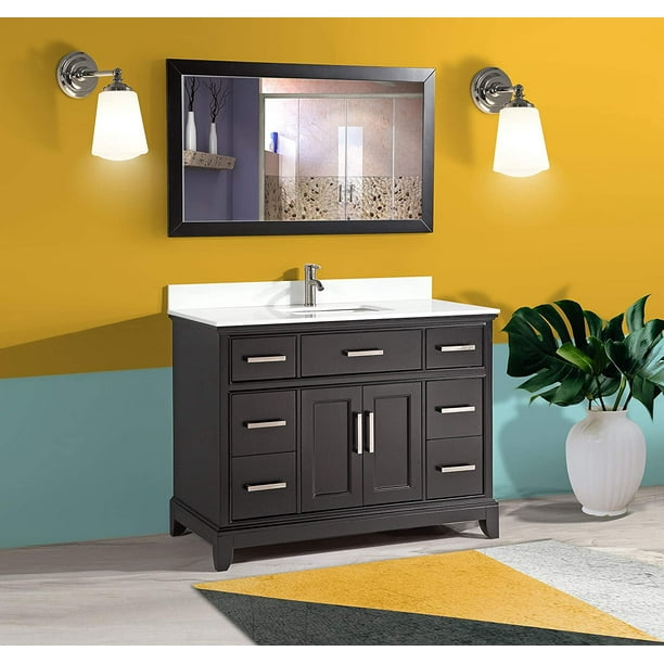 Vanity Art 60 Inches Single Sink, 60 Inch Bathroom Vanity Top Single Sink White